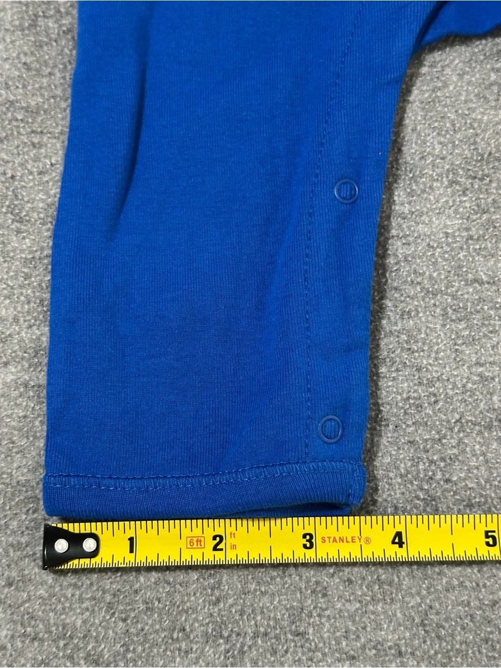 Old Navy Blue 'Rock Star' Long-Sleeve Footie with Colorful Lettering